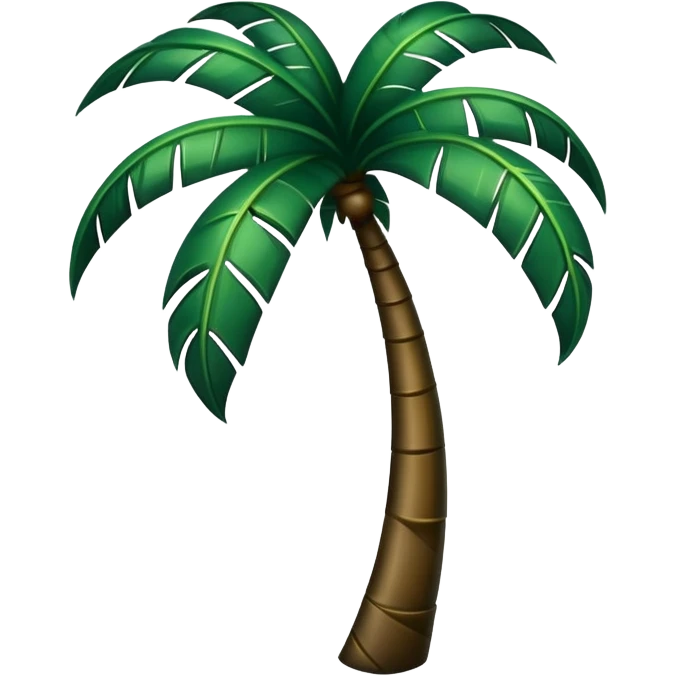 A dark Green Palm emoji