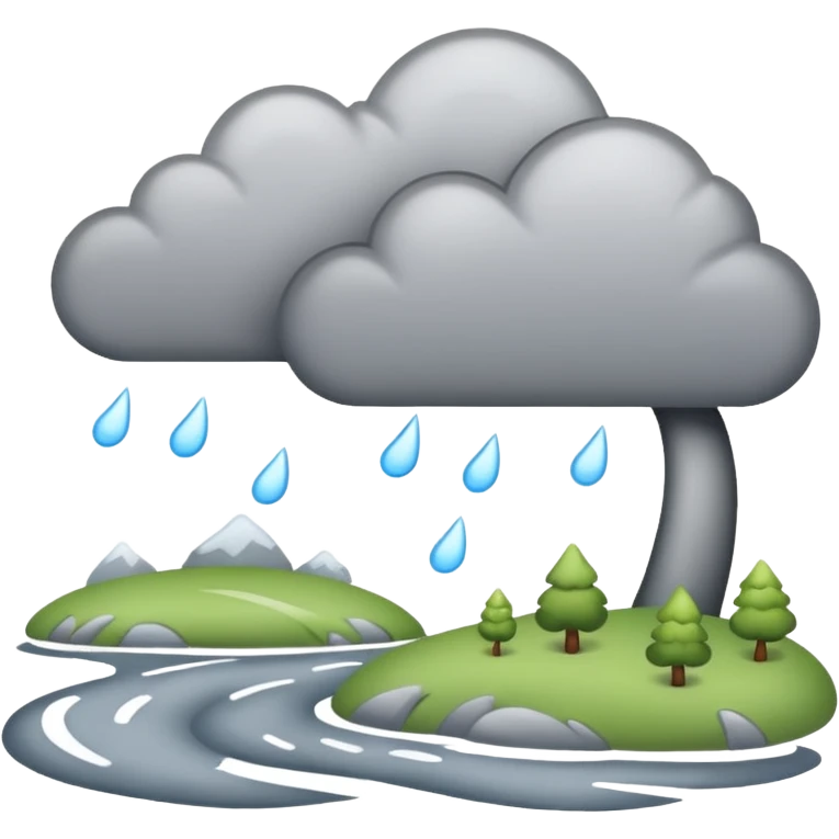 sleeting weather landskape emoji