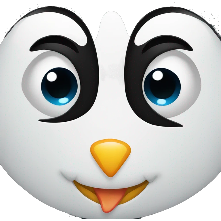 pinguin cute face emoji