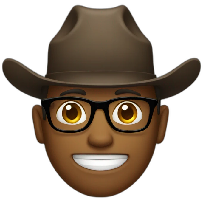cowboy with glasses emoji