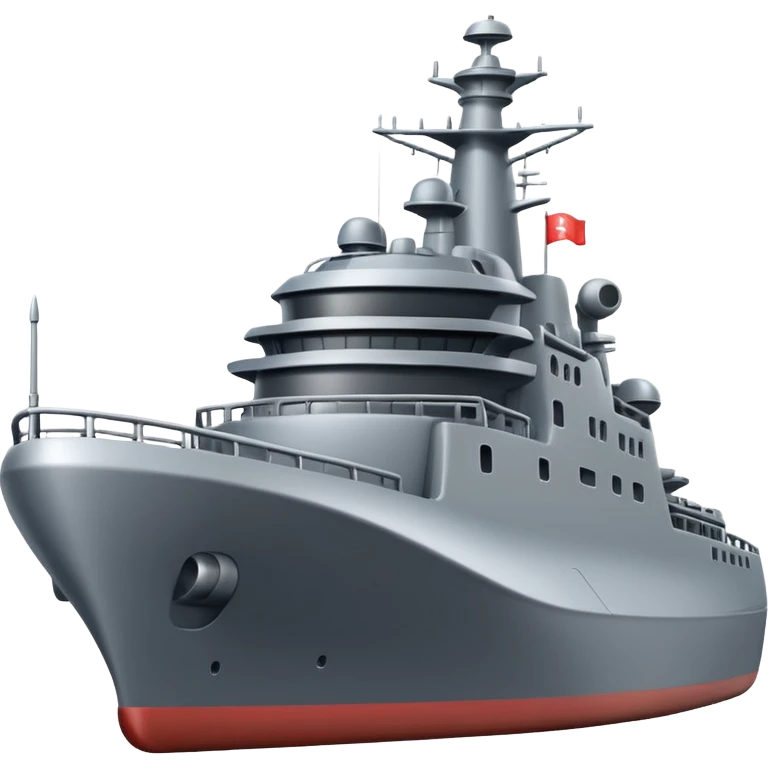 Very realistic modern warship  emoji