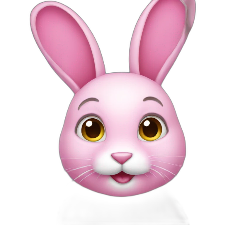 Pink rabbit  emoji