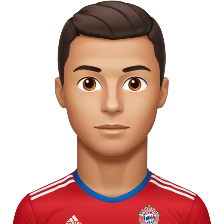 ronaldo wearing a bayern munich shirt emoji