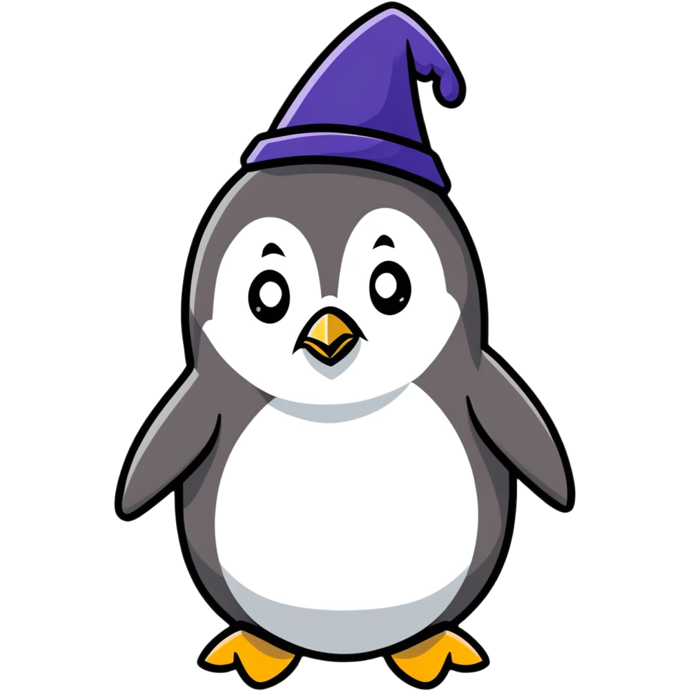 penguin wizard emoji