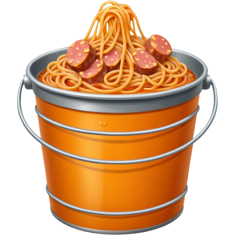 BUCKET OF SPAM spaghetti SLOP  emoji