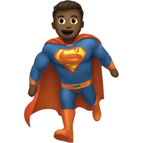 superhero saving the city  emoji