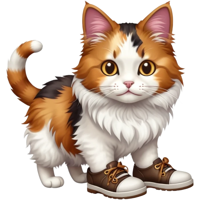 Cat wearing shoes  emoji