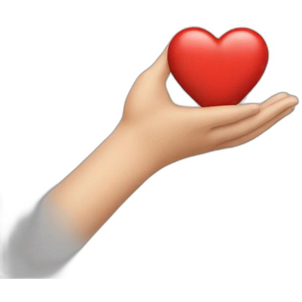 Coeur avec les mains emoji