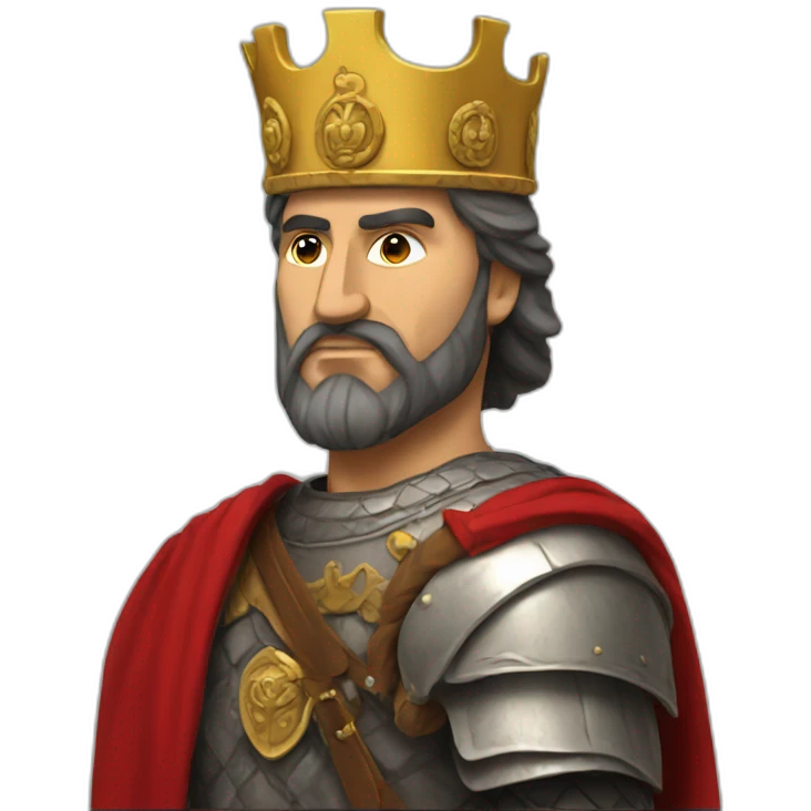 Skanderbeg with his crown emoji