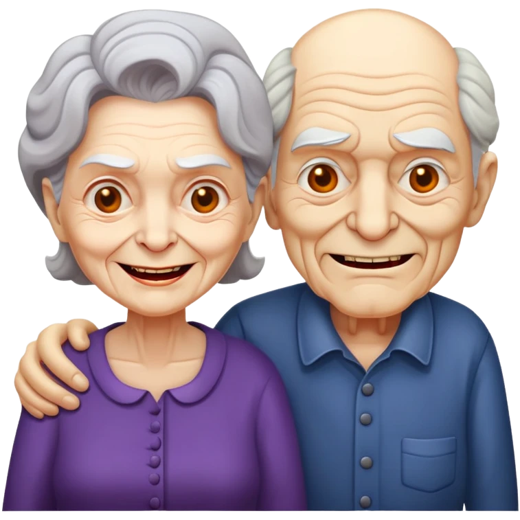 Evil old couple emoji
