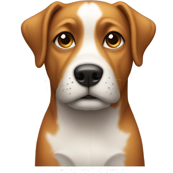 A dog sitting  emoji