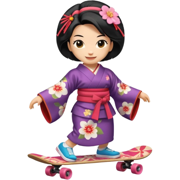 geisha skateboard  emoji
