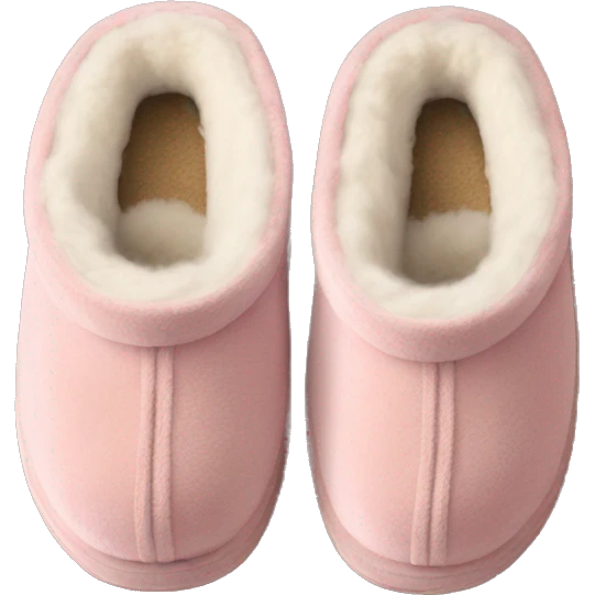 UGG slippers light pink emoji