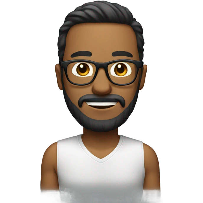 realistic male with glasses and beard emoji