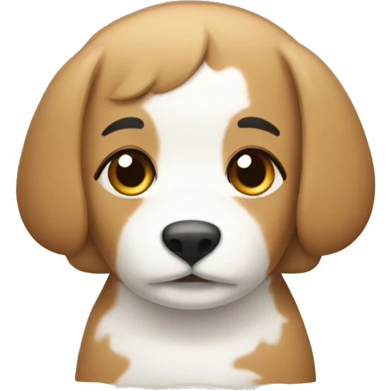 Tan white cute emoji