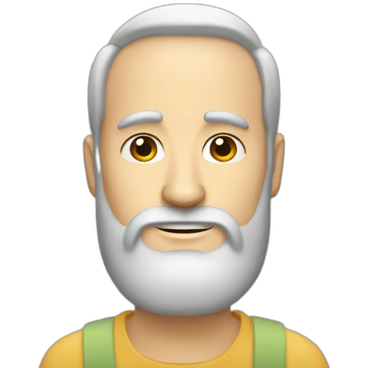 big forehead beard white man emoji