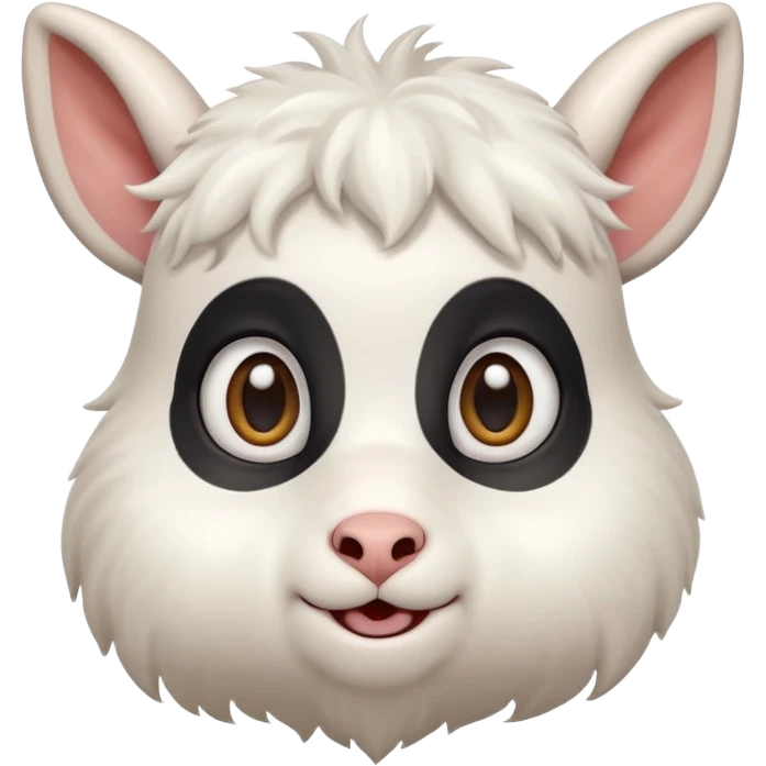 cartoonish small goat, big eyes, playful, soft features emoji
