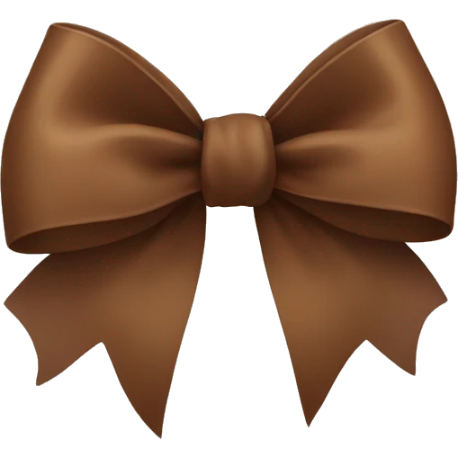 Brown bow emoji