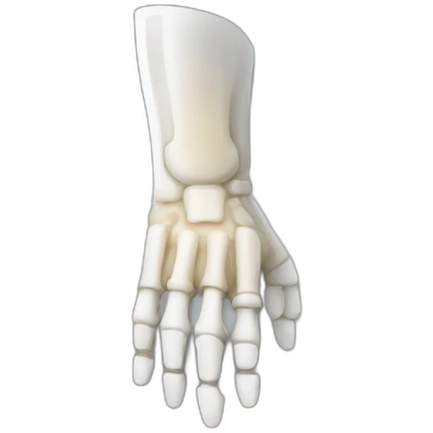 Orthopedic cast for arm emoji