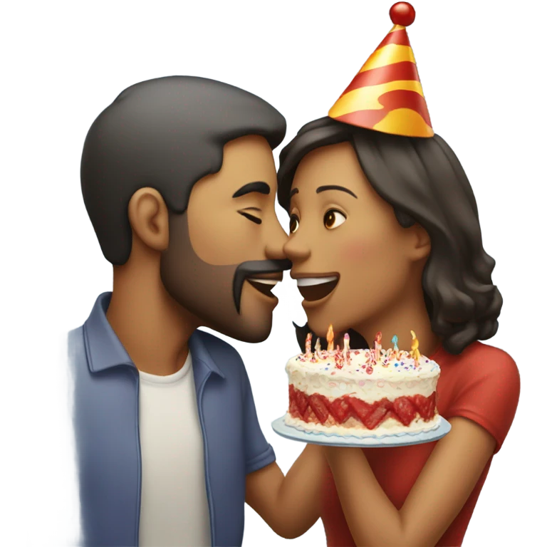  Kiss birthday  emoji