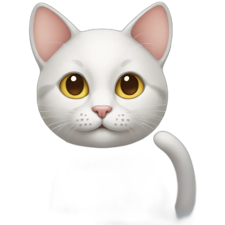 Cat friendly with mouse emoji