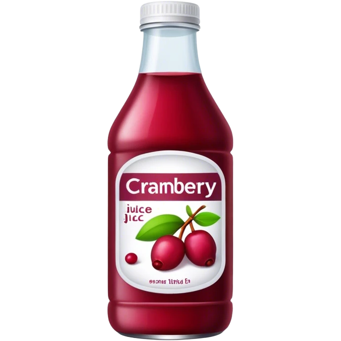 Cranberry juice bottle emoji