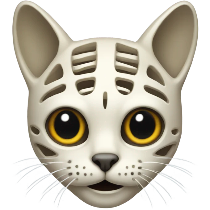 Cat skeleton emoji