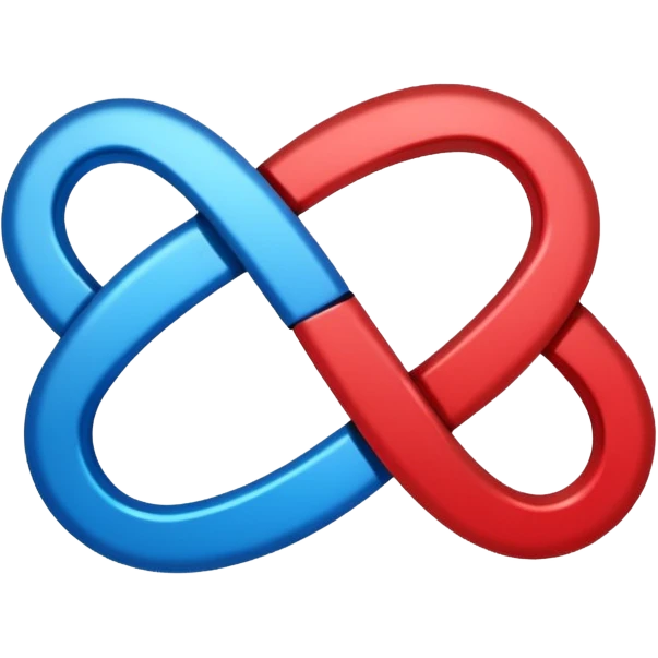 Devops   logo infinty with blue red combo  emoji