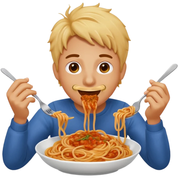 Tung tung sahur eating spaghetti  emoji