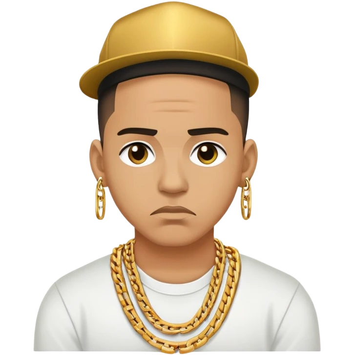 Sad and Stressed Reggaeton Music Singer emoji