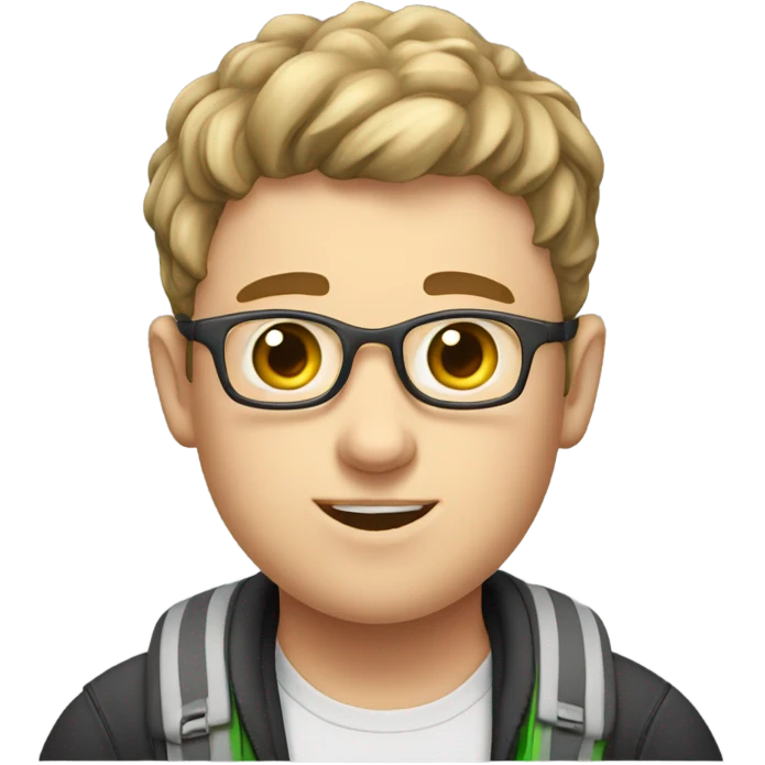 Make a fat middle school boy ￼ emoji