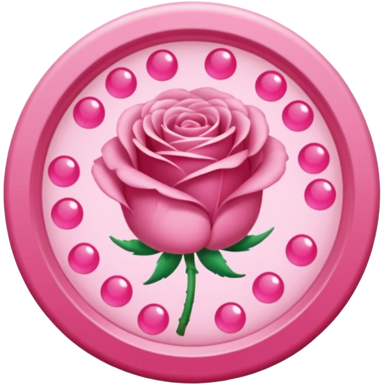 placa de petry com pequenos bastoes rosas flutuando aleatoriamente emoji