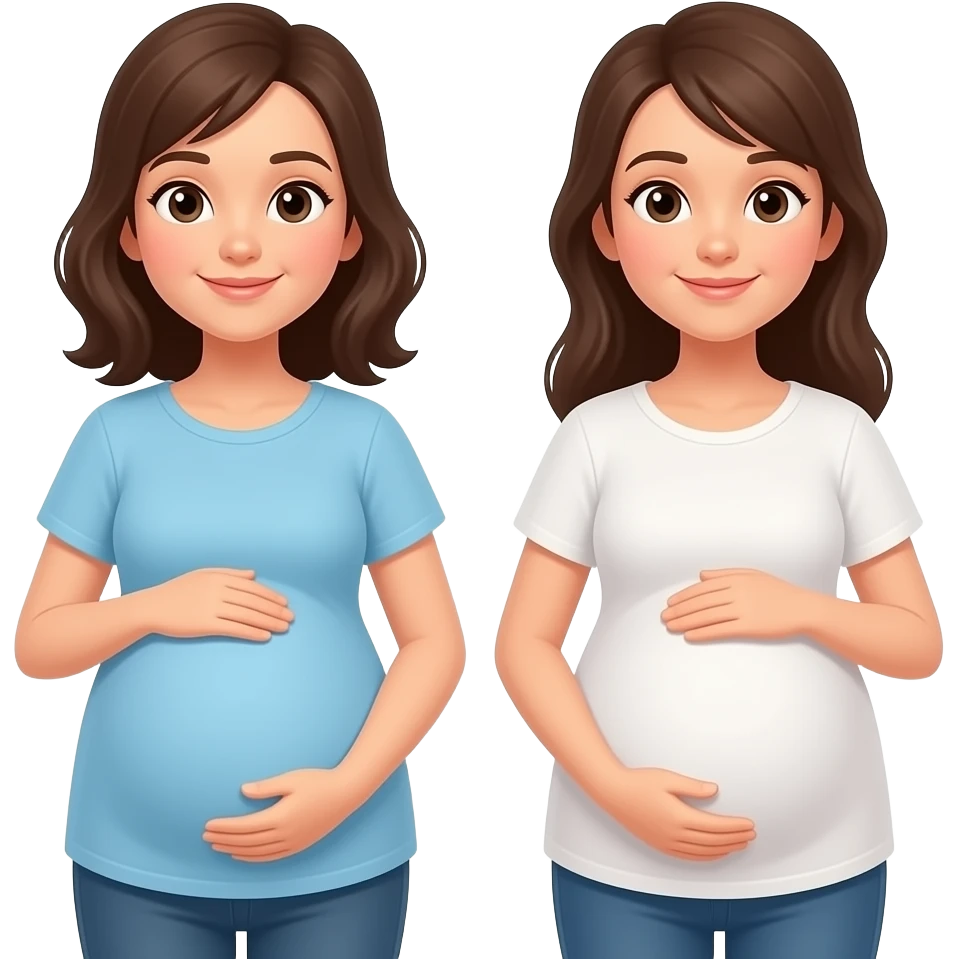 dos mujeres embarazadas emoji