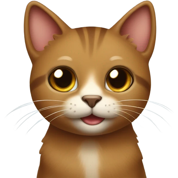 Braun cat happy coming from vet emoji