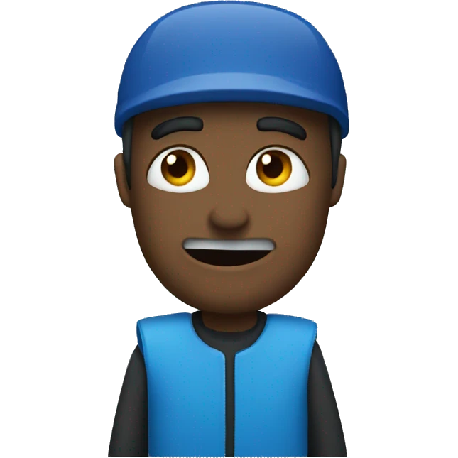 blue sledge emoji