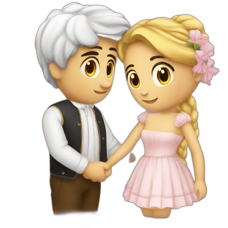 Couple romantique italien emoji