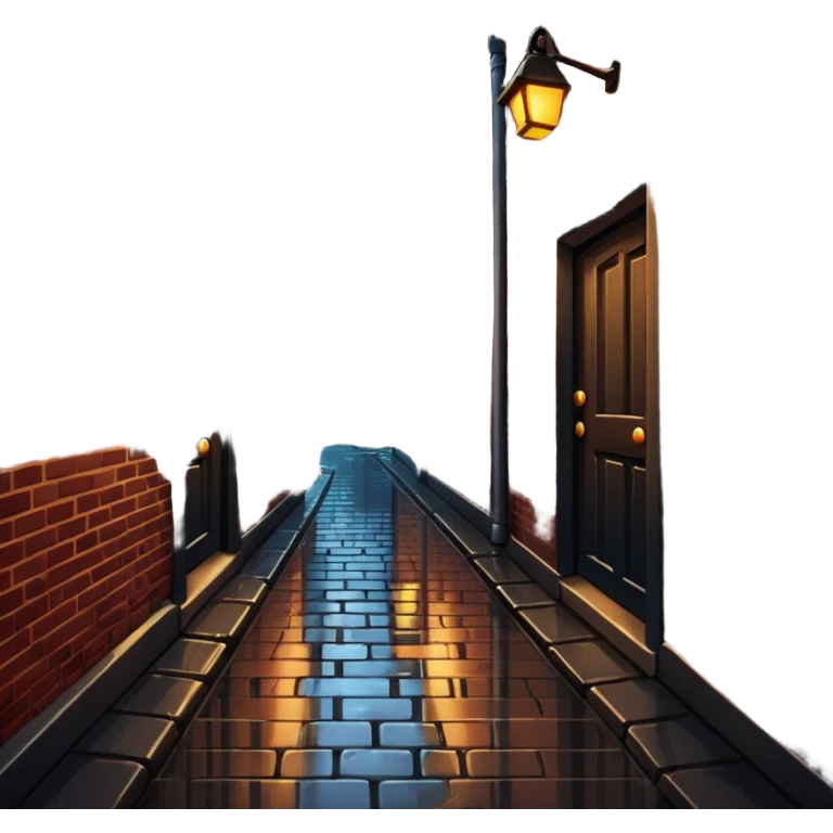 dimly lit alley emoji