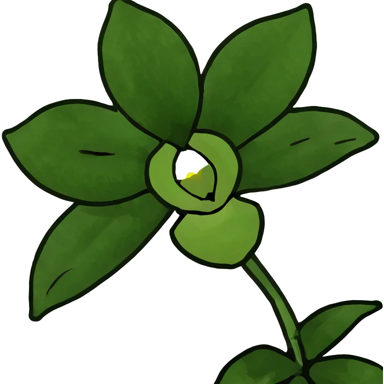 Orchid flower emoji