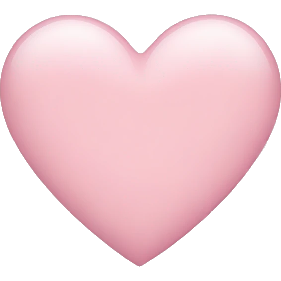 Light pink heart  emoji