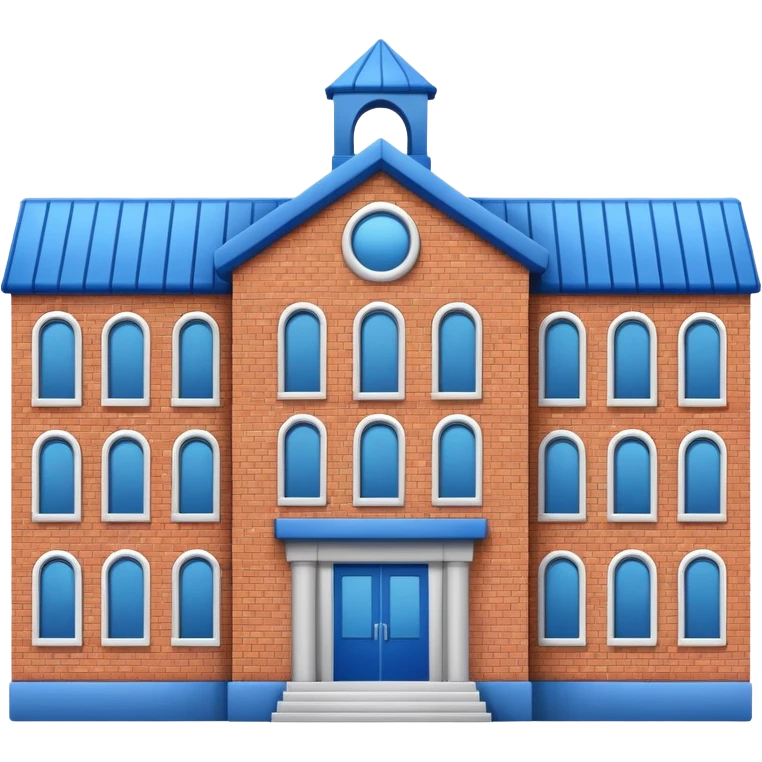 blue school emoji