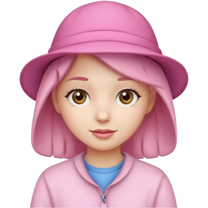 pink hat girl emoji