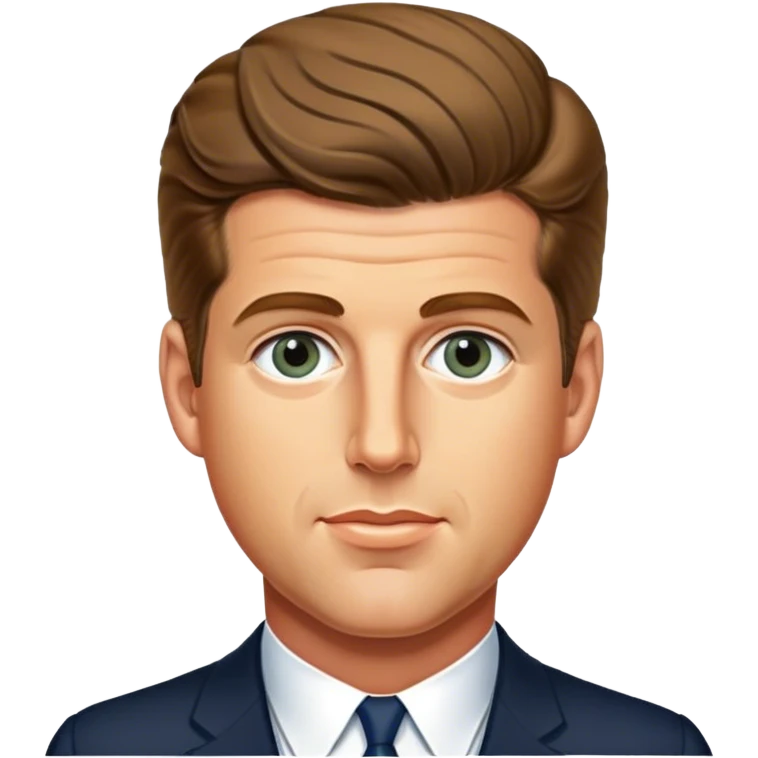 JFK Jr. (looking very distinguished and handsome) emoji