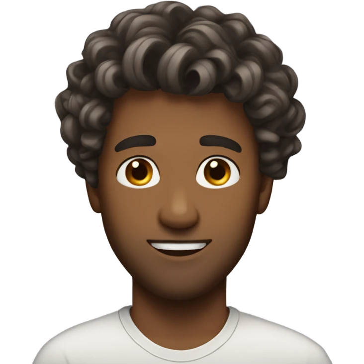 wavy hair guy handsome emoji