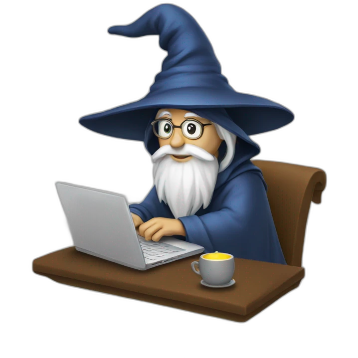 wizard using a laptop emoji