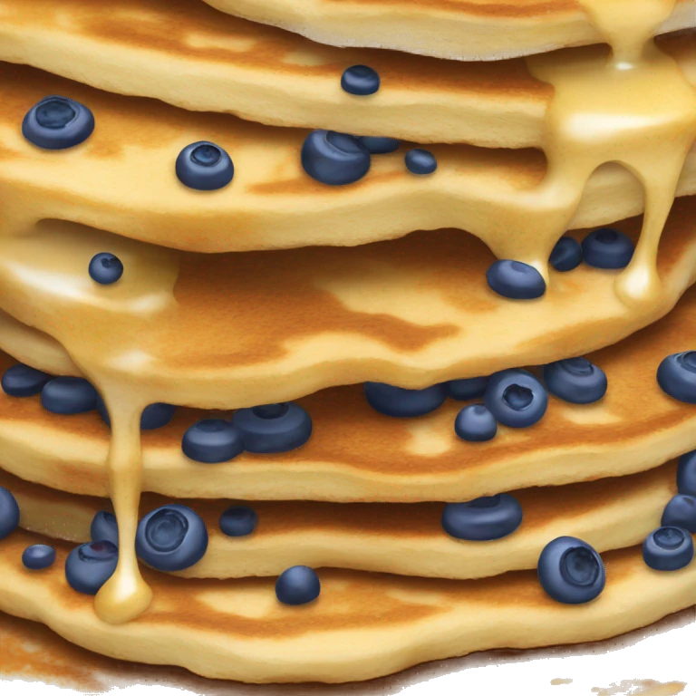 Blueberry pancakes emoji