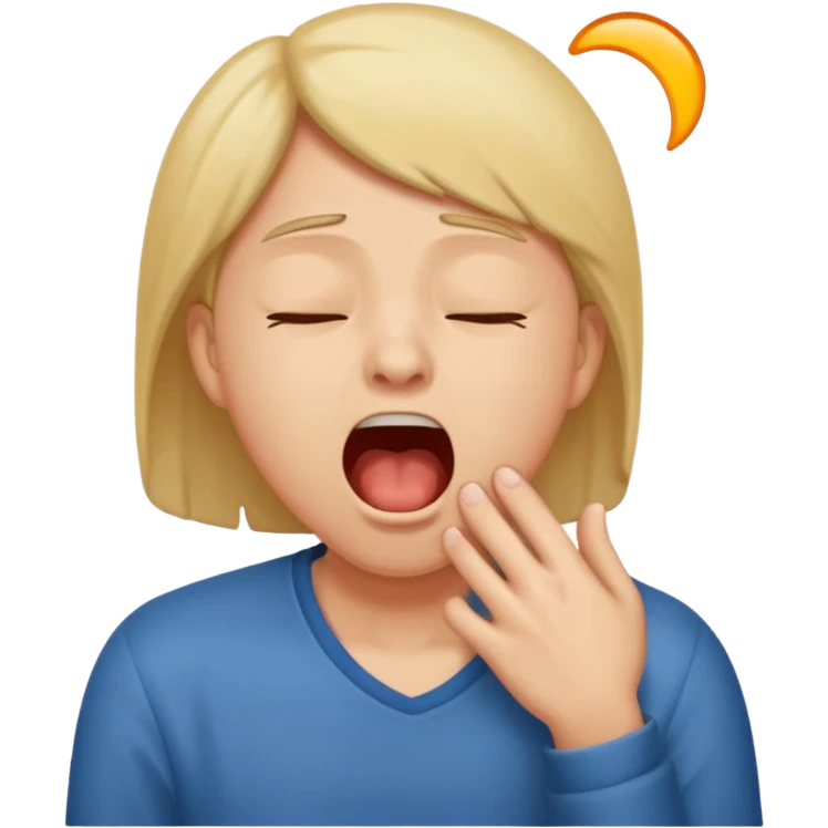 Ich bekomme nicht genug Schlaf emoji