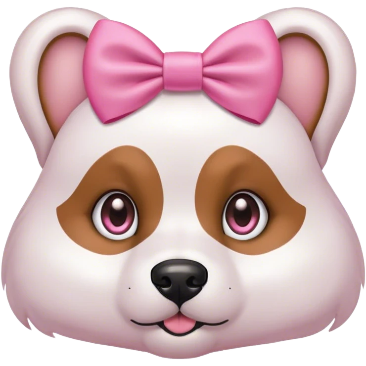 dog with a pink bow emoji