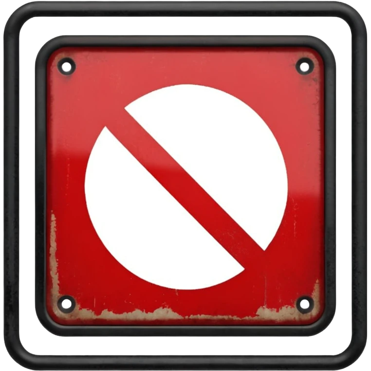 panneau interdit emoji