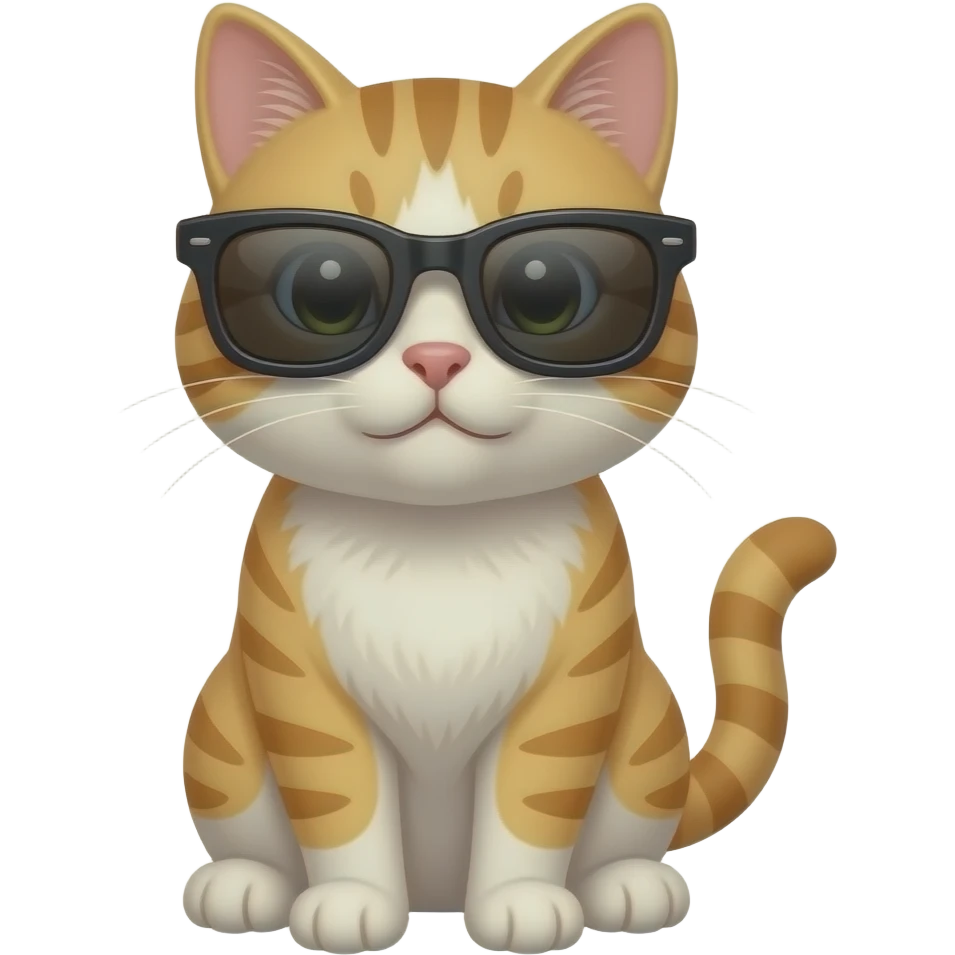 Cat wearing sunglasses emoji