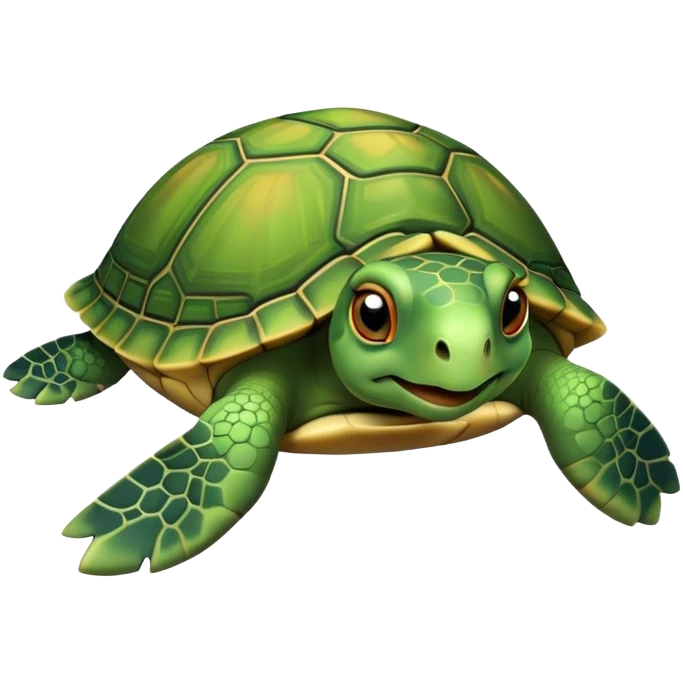 Turtle cute emoji